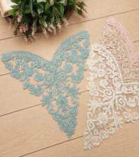 Heavily Beaded Floral Applique Item No 111