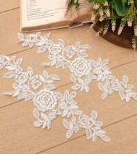 Heavily Beaded Floral Applique 1 Item No 110