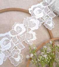 Rose Design Corded Guipure Lace No 989