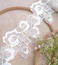 Rose Design Corded Guipure Lace No 989c