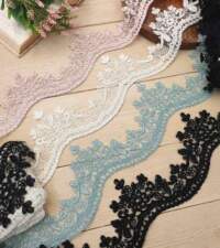 Wavy Floral Scallops Turkish Cord Lace No 109