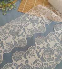 Shaded Look Rose Design Net Lace No 114