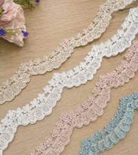 Floral Scallops Edging Cord Lace No 119a