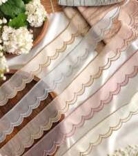 Metallic Edging On Organza 4 Lace No 127