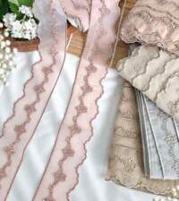 Metallic Edging On Organza 2 Lace No 125