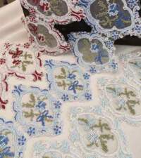 Cross Stitch Floral Motif Cord Lace No 131b