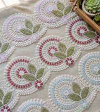 Floral Swirl Cord Lace No 133a