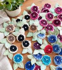 Rose Buttis Handwork Appliques Item No 136