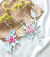 Handwork Floral Appliques No 159