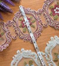Vintage Mirror Design Cord Lace No 135c